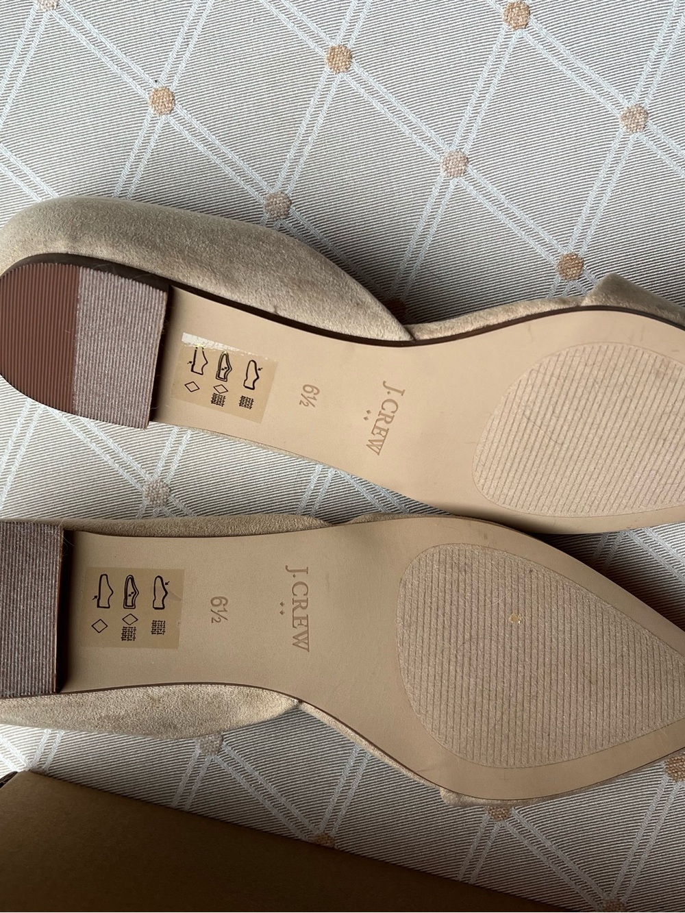 J. Crew Beige/Tan Pointed Suede D'Orsay Flats - Picture 4 of 6
